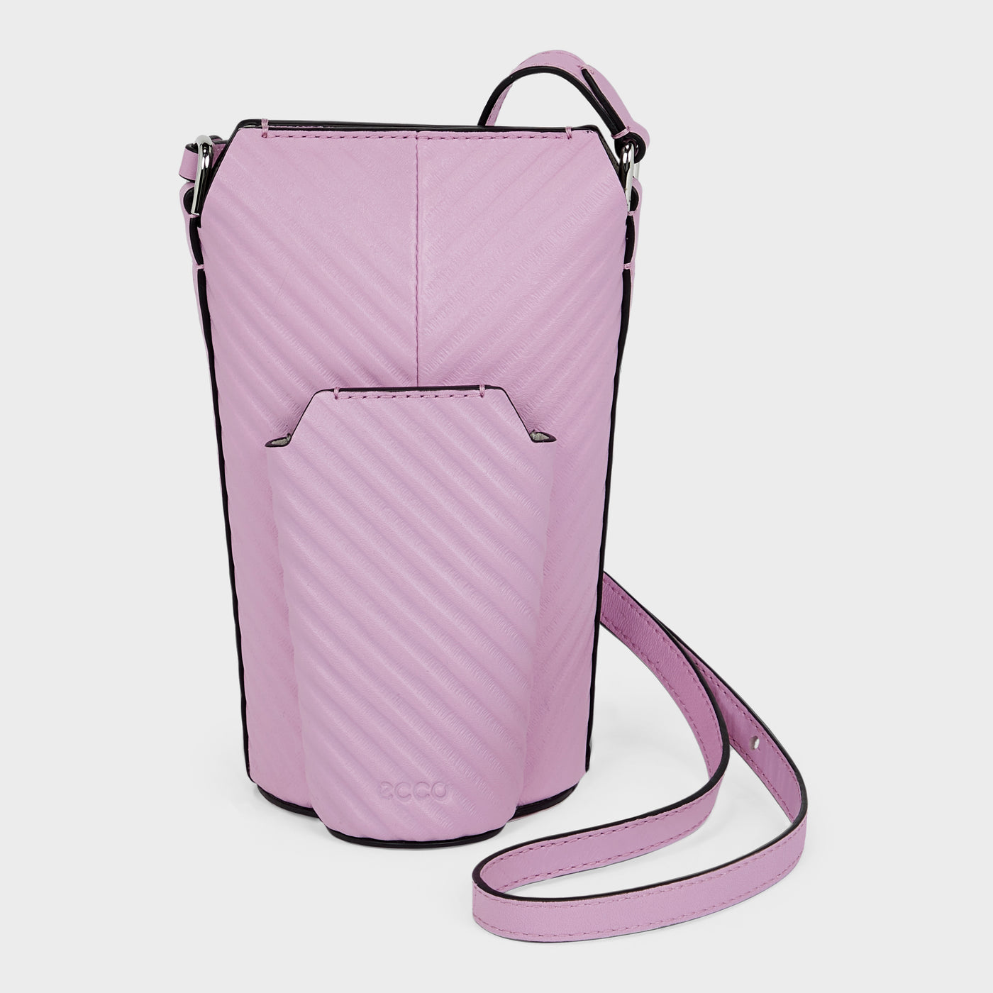ECCO Pot Bag Double Grooved pink