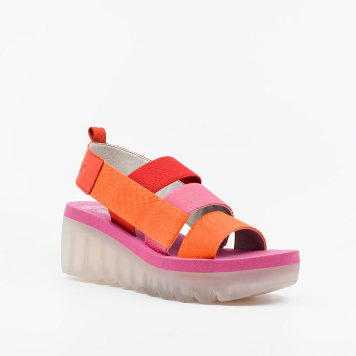 Fly London Yere red & pink