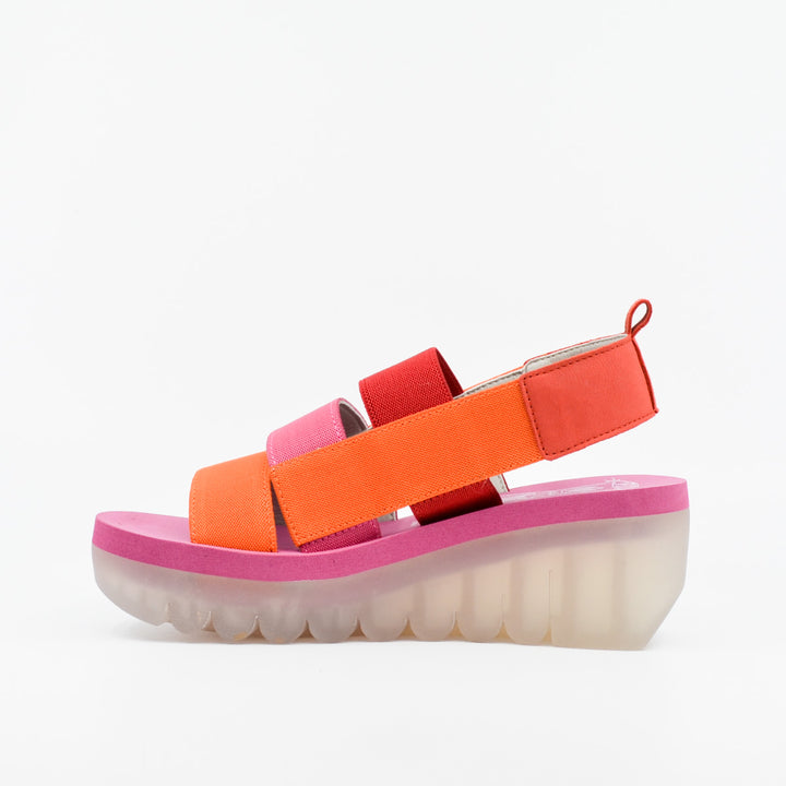 Fly London Yere red & pink