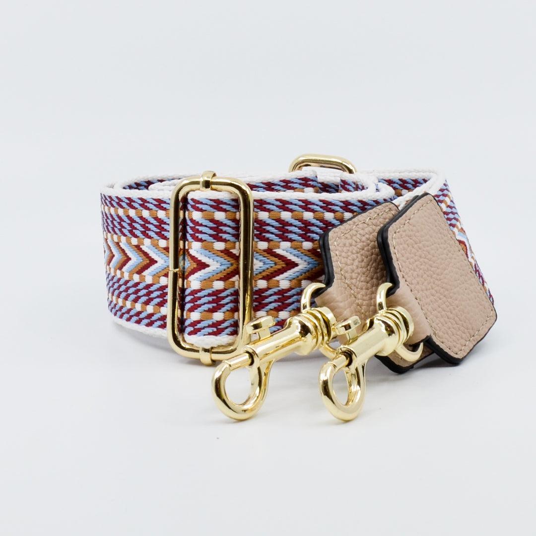 Willow & Zac Webbing Strap dark chevron