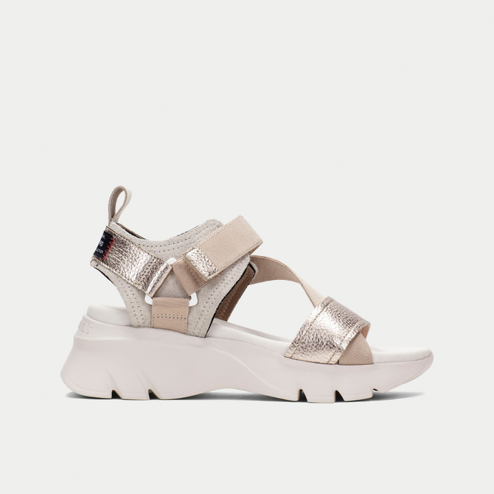 Hispanitas Dakar taupe & metallic