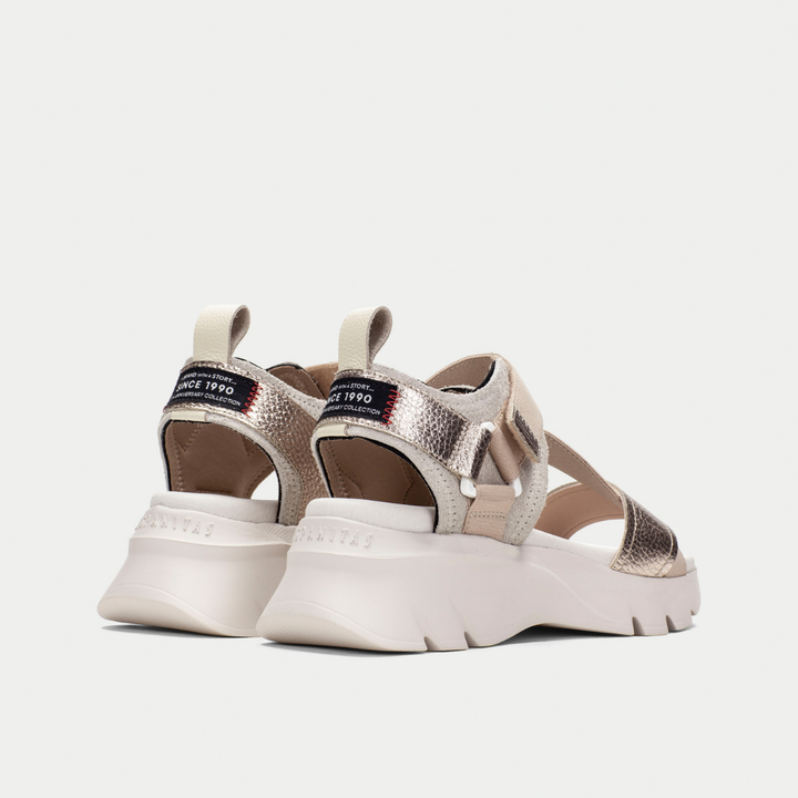 Hispanitas Dakar taupe & metallic