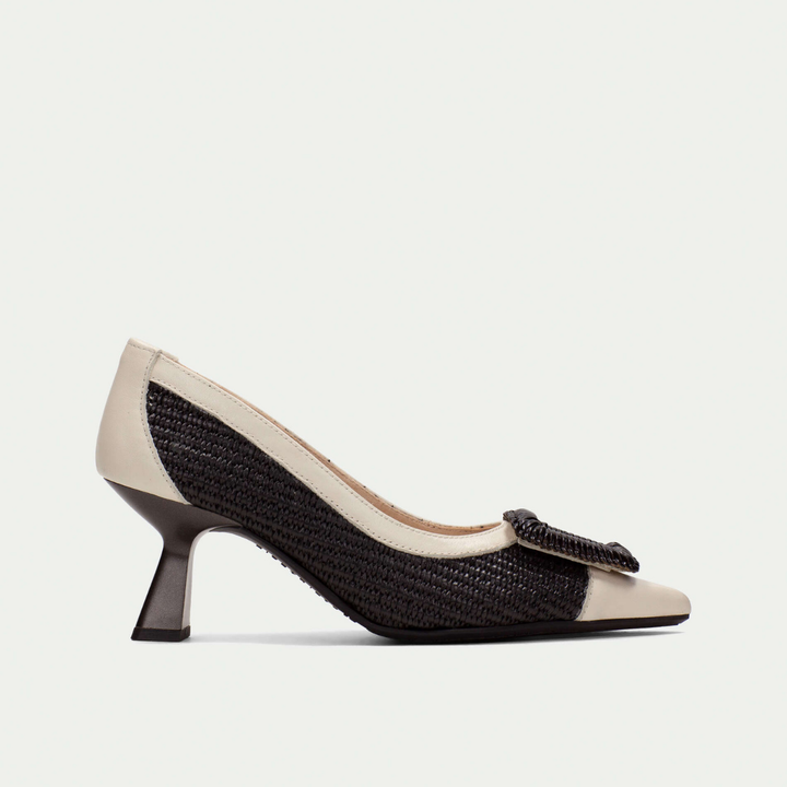 Hispanitas Nova latte & rafia black
