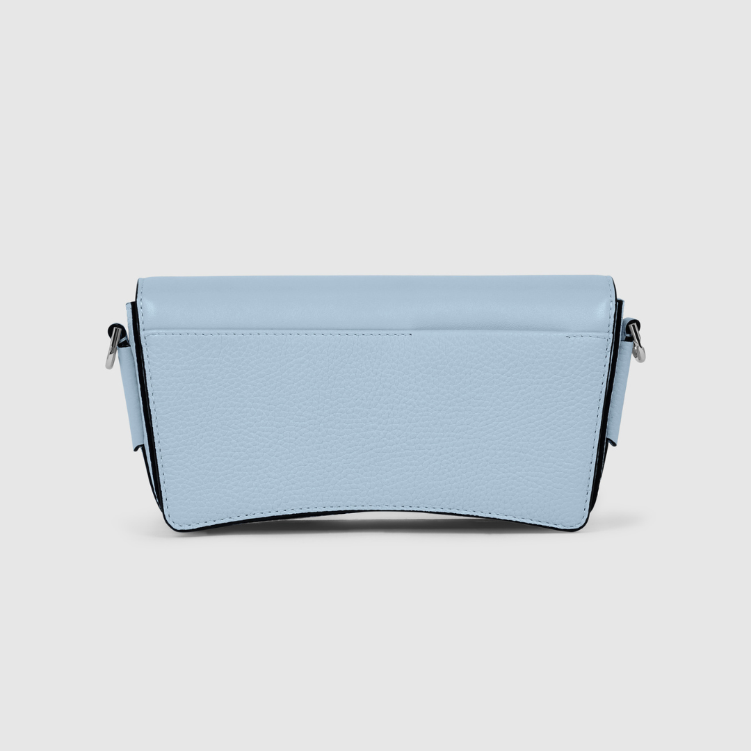 ECCO Textureblock Pinch Bag Compact pale blue
