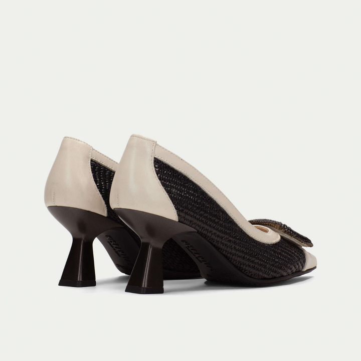 Hispanitas Nova latte & rafia black