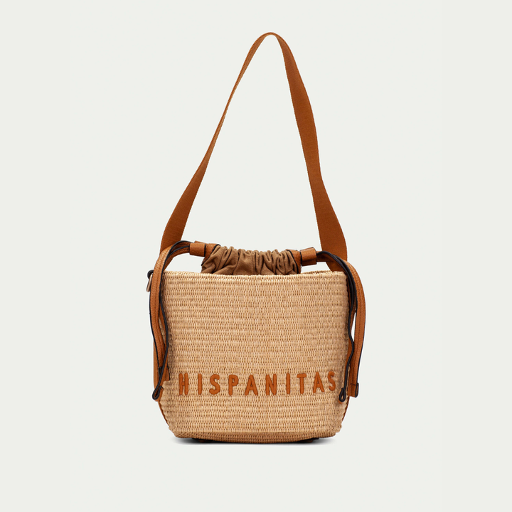 Hispanitas Bucket Shoulder rafia natural