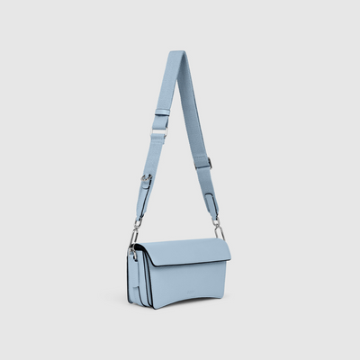 ECCO Textureblock Pinch Bag Compact pale blue