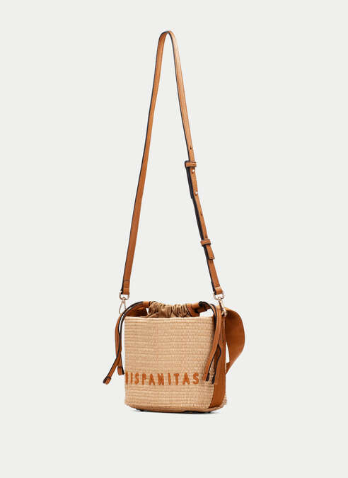 Hispanitas Bucket Shoulder rafia natural