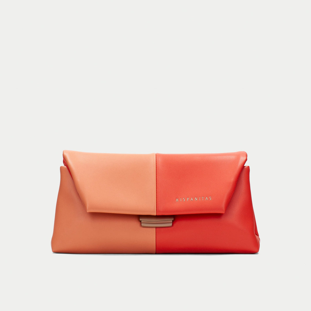Hispanitas Clutch coral & scarlet