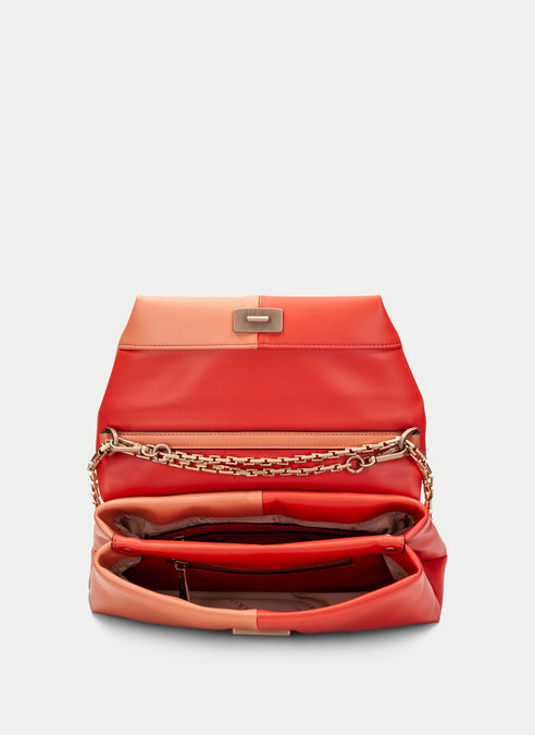 Hispanitas Clutch coral & scarlet