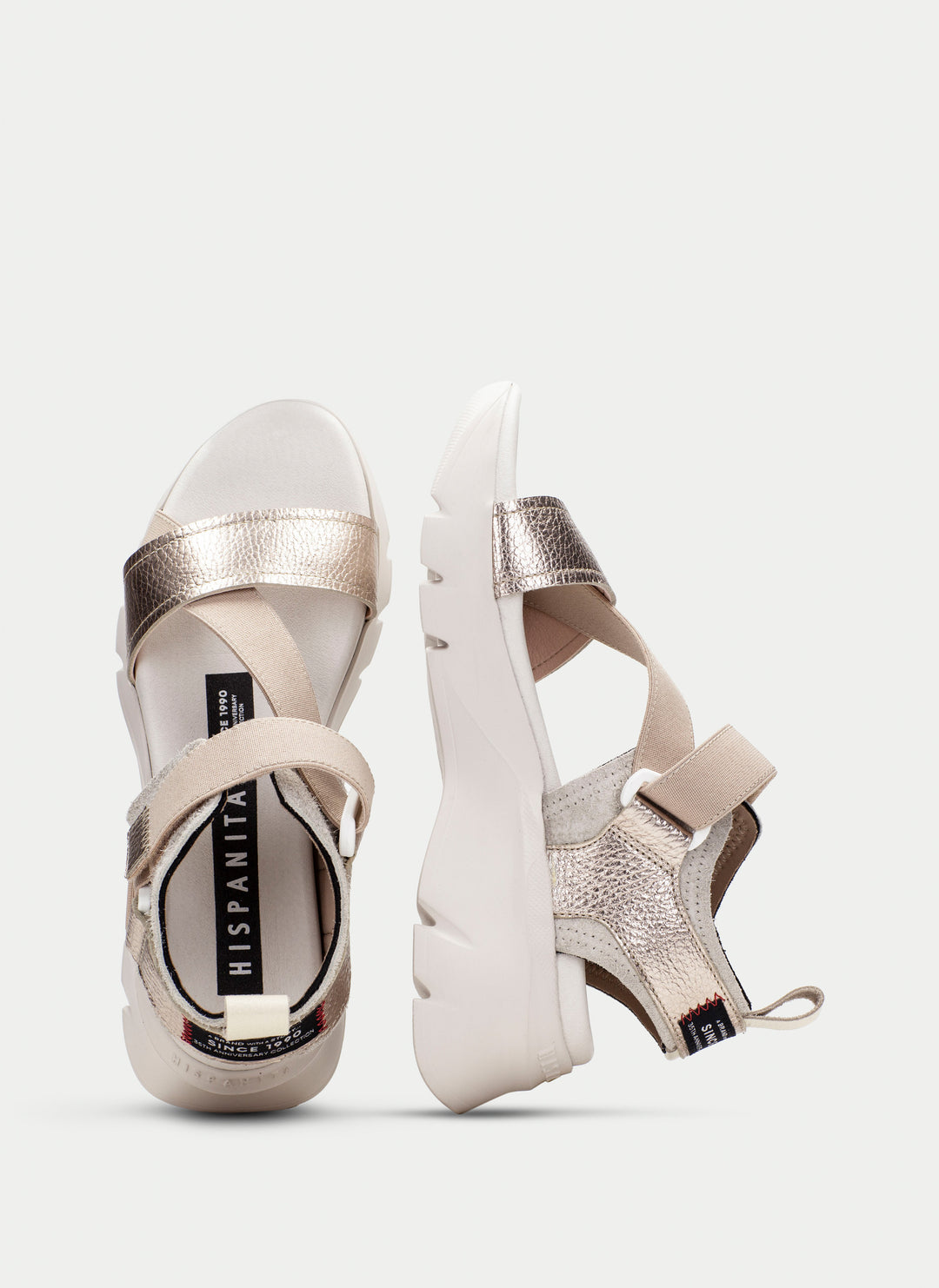 Hispanitas Dakar taupe & metallic