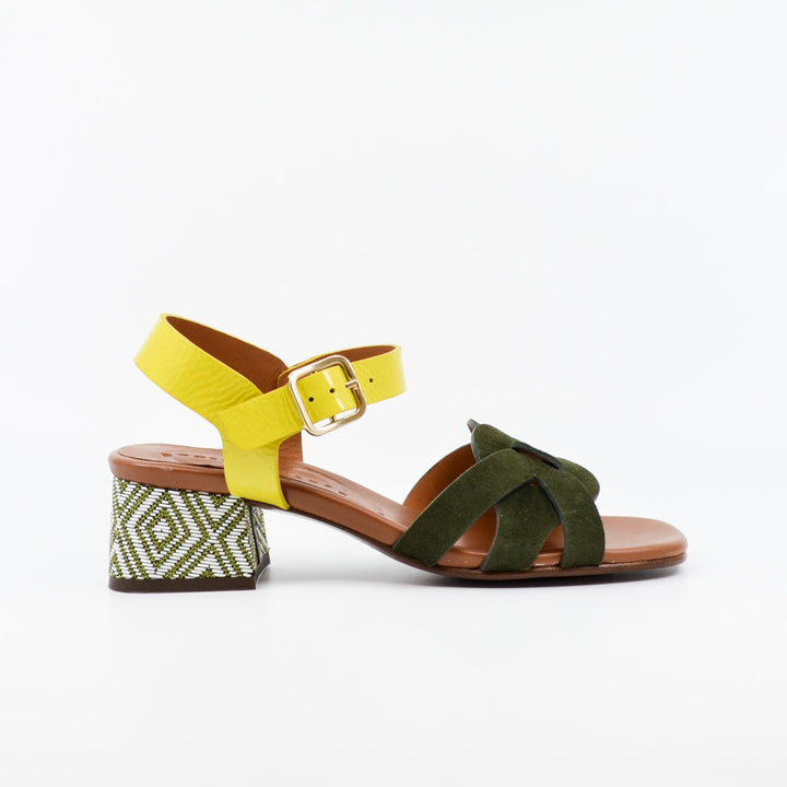 Chie Mihara Quaura khaki & lemon