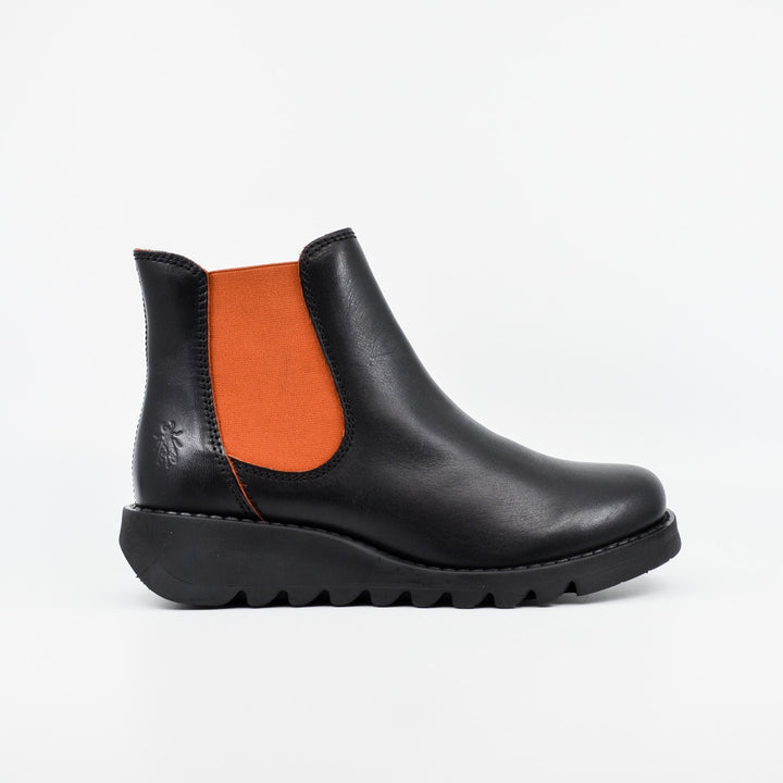 Fly London Salv black & brick