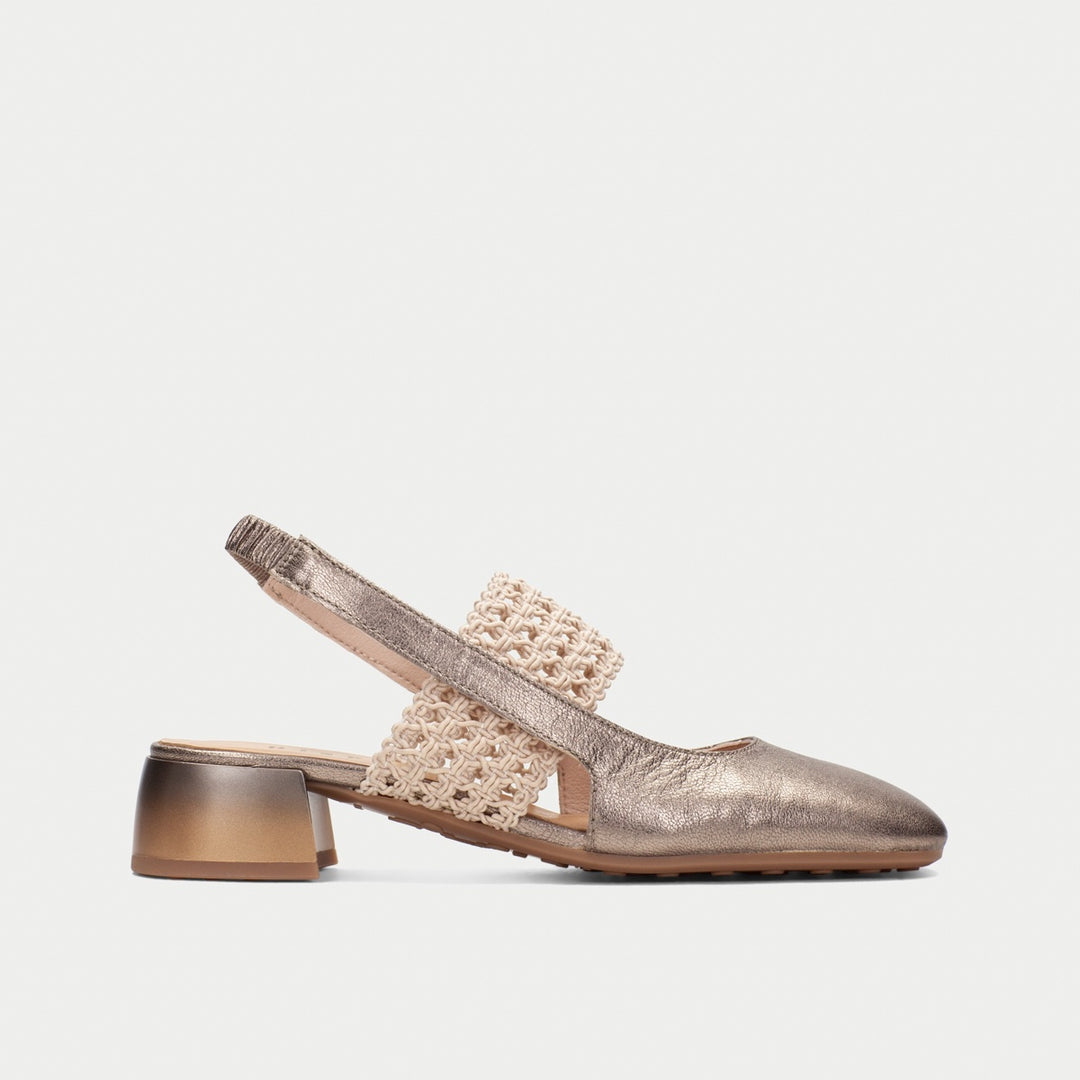 Hispanitas Lisboa metallic taupe