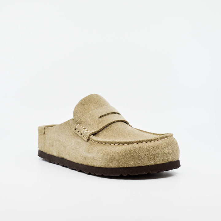 Birkenstock Naples Wrapped Taupe Suede
