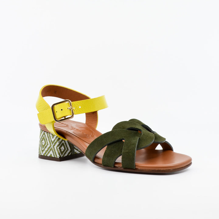 Chie Mihara Quaura khaki & lemon