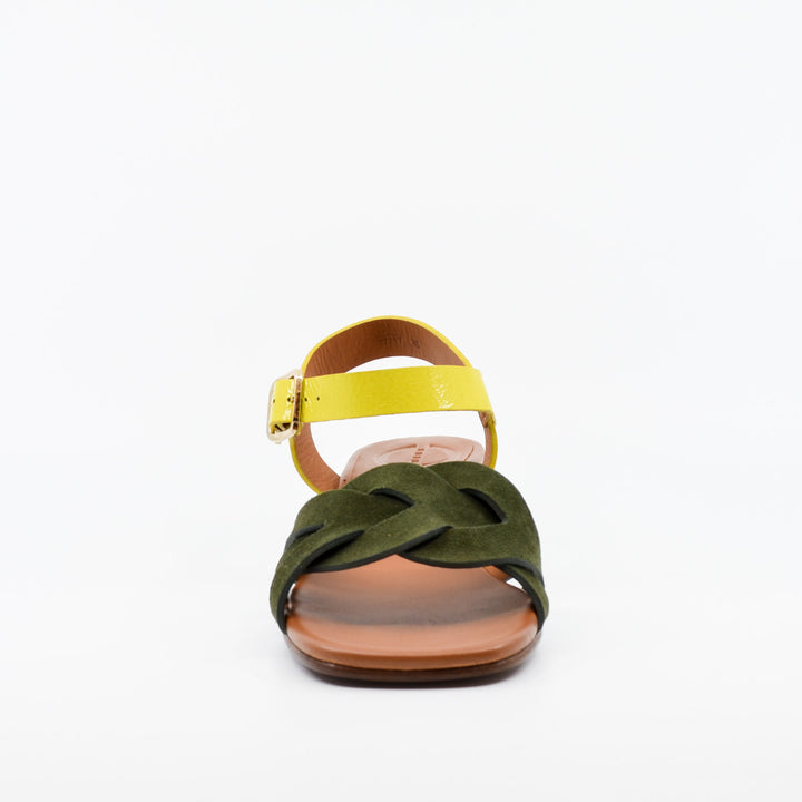 Chie Mihara Quaura khaki & lemon