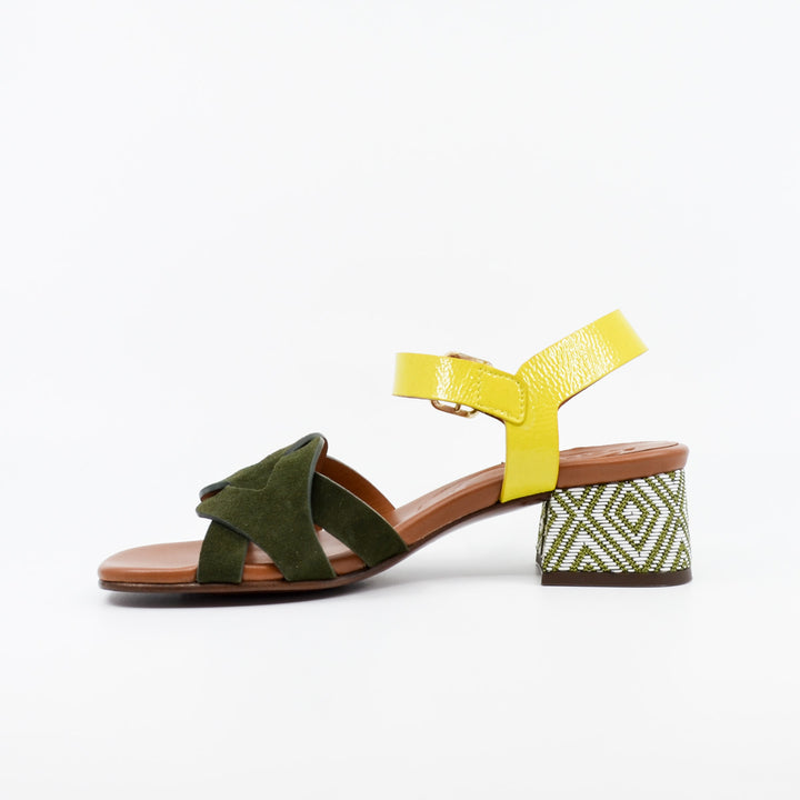 Chie Mihara Quaura khaki & lemon