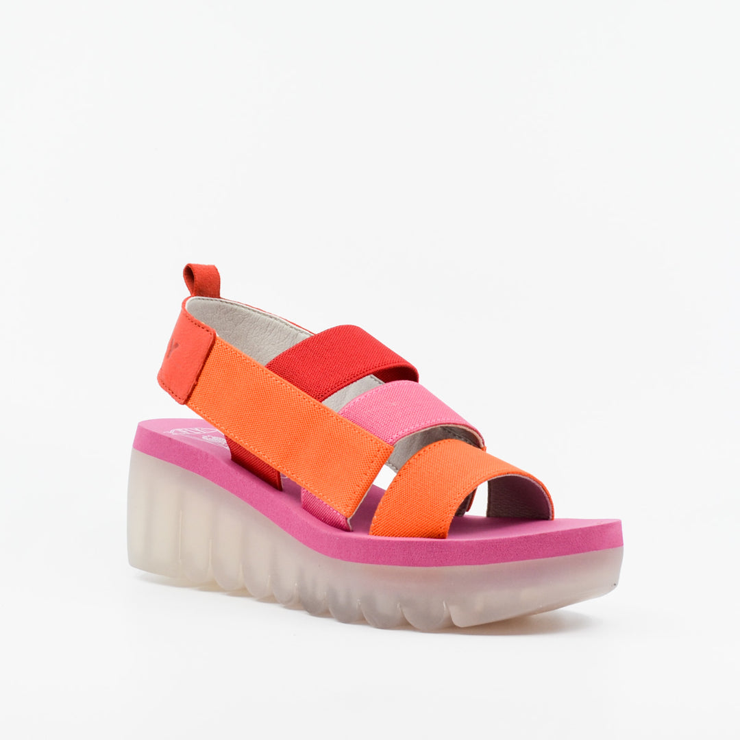 Fly London Yere red & pink