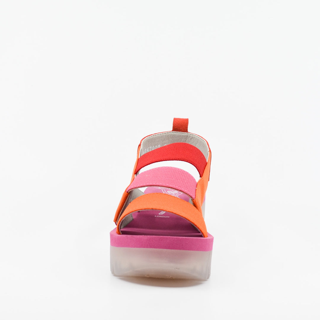 Fly London Yere red & pink