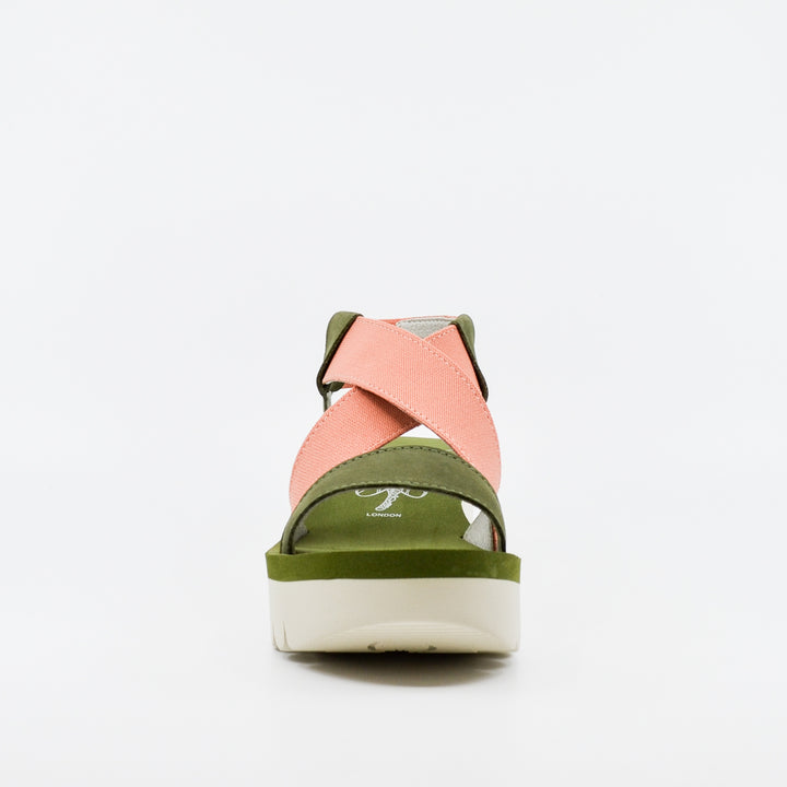 Fly London Yabi army & rose
