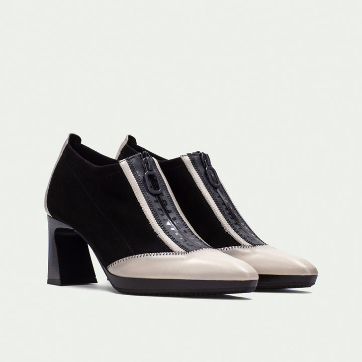 Hispanitas Atlanta Zip cream & black