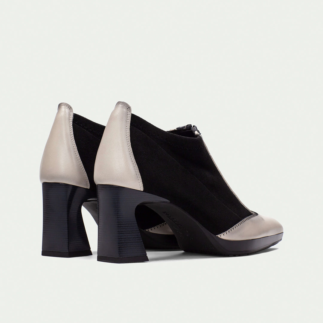 Hispanitas Atlanta Zip cream & black