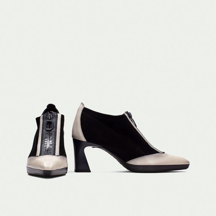 Hispanitas Atlanta Zip cream & black