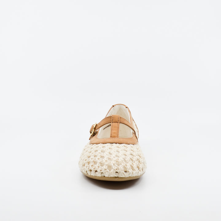 Paul Green Dani off white & camel