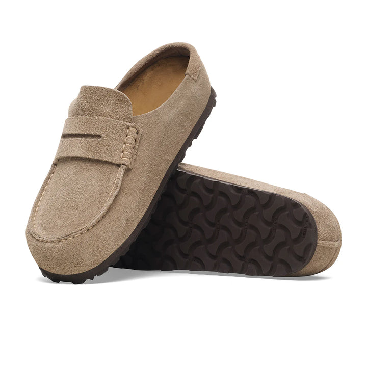 Birkenstock Naples Wrapped Taupe Suede